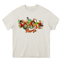 Cream school nurse juneteenth Heavy Core Tee - NancyCooperArtShop
