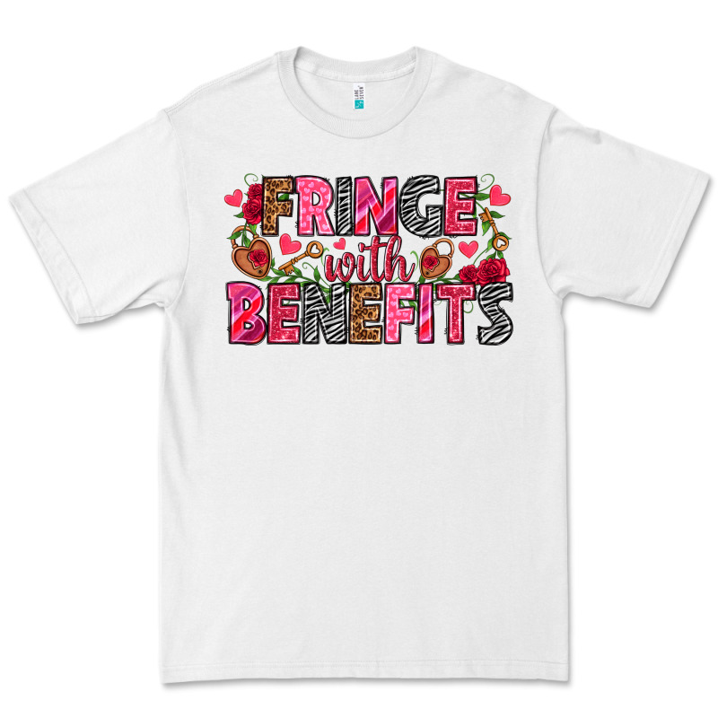 Fringe With Benefits Valentine's Day Premium Tee by HowdyJamesFarm | Teevron