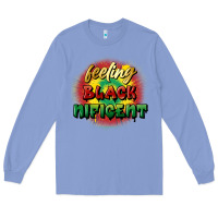 Colony Blue Feeling blacknificent Long Sleeve Tee - FaDigitalArtStudio
