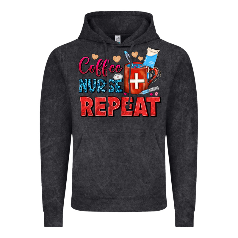 Coffee Nurse Repeat Vintage Hoodie by FaDigitalArtStudio | Teevron
