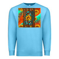 Ocean Blue with god all things are possible Premium Sweatshirt - AdoDesignShop