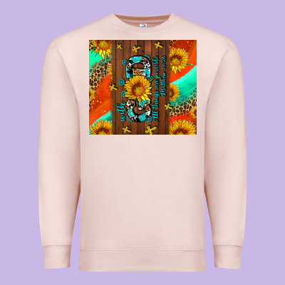 With God All Things Are Possible Premium Sweatshirt Designed By Adodesignshop
