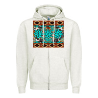 Oatmeal Heather gemstone tumbler Zipper Hoodie - BarkalooDesign