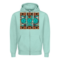 Seafoam gemstone tumbler Zipper Hoodie - BarkalooDesign