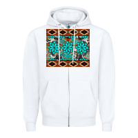 White gemstone tumbler Zipper Hoodie - BarkalooDesign