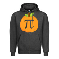 Charcoal Heather funny halloween and thanksgiving pumpkin pi math  gifts Zipper Hoodie - maiPhamDesign