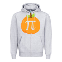 Heather Grey funny halloween and thanksgiving pumpkin pi math  gifts Zipper Hoodie - maiPhamDesign