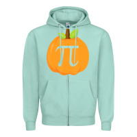 Seafoam funny halloween and thanksgiving pumpkin pi math  gifts Zipper Hoodie - maiPhamDesign