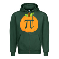 Sports Green funny halloween and thanksgiving pumpkin pi math  gifts Zipper Hoodie - maiPhamDesign
