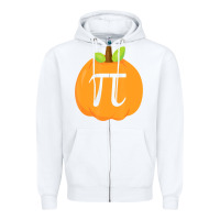 White funny halloween and thanksgiving pumpkin pi math  gifts Zipper Hoodie - maiPhamDesign