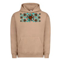 Pigment Burro cowhide leopard sunflower gemstone Urban Hoodie - JahusDesignShop