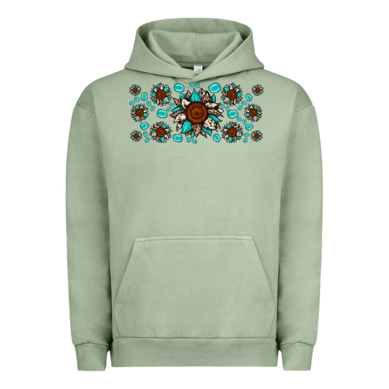 Cowhide Leopard Sunflower Gemstone Urban Hoodie by JahusDesignShop | Teevron