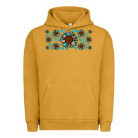 Pigment Peanut Butter cowhide leopard sunflower gemstone Urban Hoodie - JahusDesignShop
