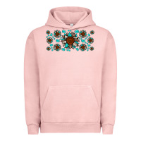 Pigment Salmon cowhide leopard sunflower gemstone Urban Hoodie - JahusDesignShop