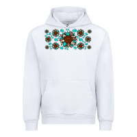 White cowhide leopard sunflower gemstone Urban Hoodie - JahusDesignShop