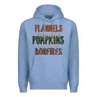 Colony Blue flannels hayrides pumpkins bonfires Premium Hoodie - CowhideDigitalArt