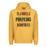 Mustard flannels hayrides pumpkins bonfires Premium Hoodie - CowhideDigitalArt