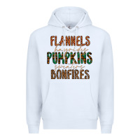 White flannels hayrides pumpkins bonfires Premium Hoodie - CowhideDigitalArt