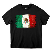 Black Mexican Flag Heavy Core Tee - texasbilliewilder