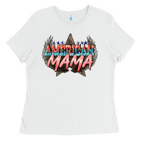 White American mama Mother's Day Ladies Tee - HowdyJamesFarm