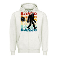 Oatmeal Heather banjo t  shirt banjo   banjo bigfoot t  shirt Zipper Hoodie - maiPhamDesign