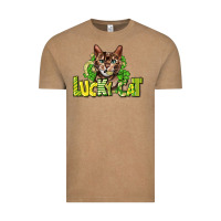 Vintage Coffee Lucky cat St. Patrick's Vintage Tee - HowdyJamesFarm