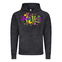 Vintage Black mardi gras love Vintage Hoodie - FaDigitalArtStudio
