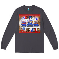 Smoke Western Happy Fourth Of July Long Sleeve Tee - FaDigitalArtStudio
