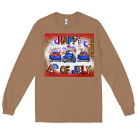 Toasted Coconut Western Happy Fourth Of July Long Sleeve Tee - FaDigitalArtStudio