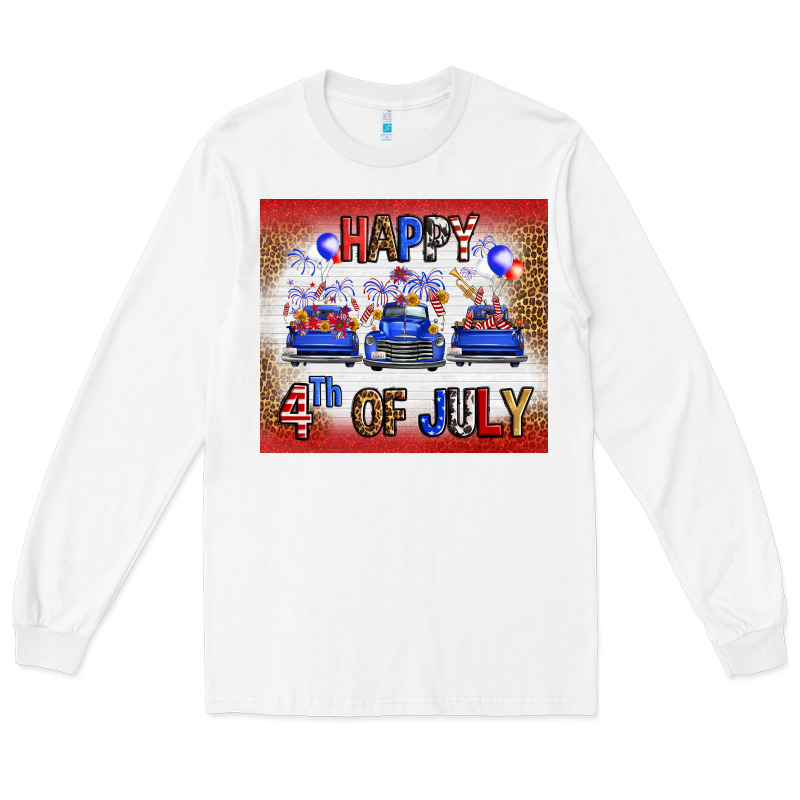 Western Happy Fourth Of July Long Sleeve Tee by FaDigitalArtStudio | Teevron