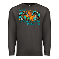 Smoke with god all things are possible. cross Premium Sweatshirt - AdoDesignShop