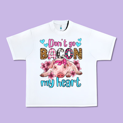 Don't Go Bacon My Heart Olivia Urban Heavy Tee Designed By Oliviacreatesart