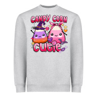 Heather Grey candy corn cutie Heavyweight Sweatshirt - BarkalooDesign