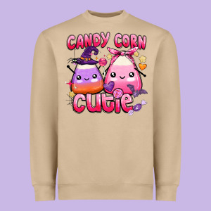 Candy Corn Cutie Heavyweight Sweatshirt Designed By Barkaloodesign