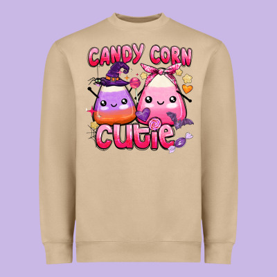 Candy Corn Cutie Heavyweight Sweatshirt Designed By Barkaloodesign