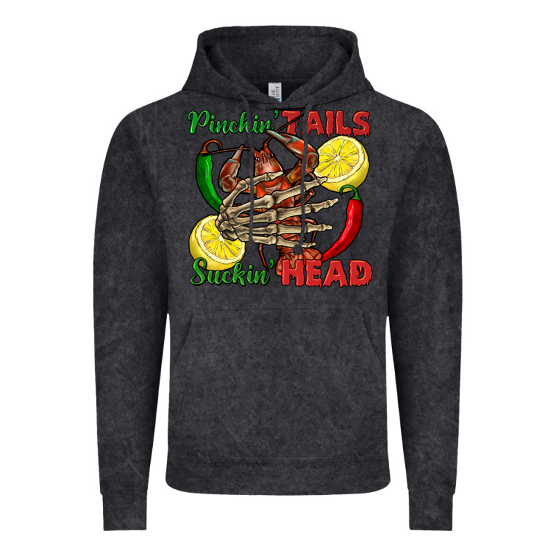 Pinchin' Tails Suckin' Head Crawfish Vintage Hoodie by FaDigitalArtStudio | Teevron