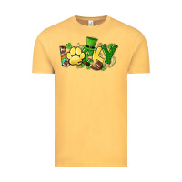 Vintage Mustard lucky pet  St. Patrick's Vintage Tee - HowdyJamesFarm