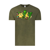 Vintage Olive lucky pet  St. Patrick's Vintage Tee - HowdyJamesFarm