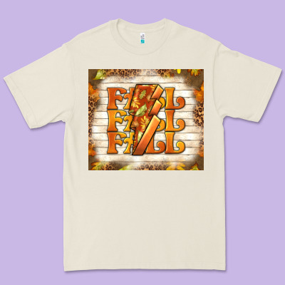 Fall With Lightning Bolt Premium Tee Designed By Tumblerdesignbyshophia