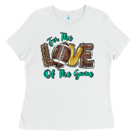 White for the love of the game Ladies Tee - HowdyJamesFarm