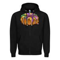 Black king cake Zipper Hoodie - BarkalooDesign