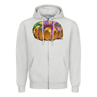 Dove Grey king cake Zipper Hoodie - BarkalooDesign