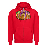 Red king cake Zipper Hoodie - BarkalooDesign