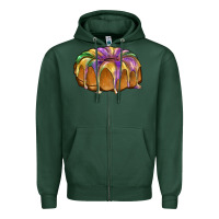 Sports Green king cake Zipper Hoodie - BarkalooDesign