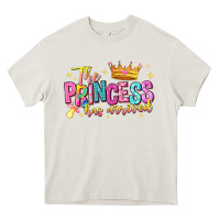 Cream the princess has arrived Heavy Core Tee - NancyCooperArtShop