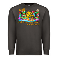 Smoke with god all things are possible summer Premium Sweatshirt - AdoDesignShop