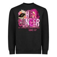 Black heal cancer for nothing is impossible with god Heavyweight Sweatshirt - BarkalooDesign