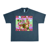 Midnight Navy Easter eggs bunnys basket Urban Heavy Tee - OliviaCreatesArt