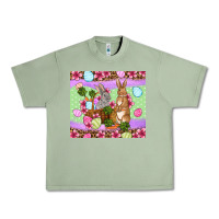 Oil Green Easter eggs bunnys basket Urban Heavy Tee - OliviaCreatesArt