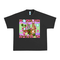 Pigment Black Easter eggs bunnys basket Urban Heavy Tee - OliviaCreatesArt